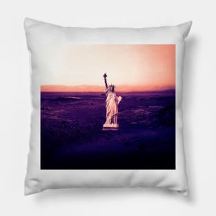 Statue of Liberty on Mars Pillow