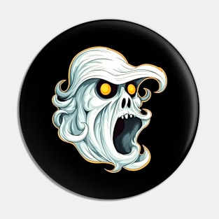 Eerie Halloween Ghoul Art - Spooky Season Delight Pin