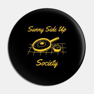 Sunny Side Up Society Egg Drawing Sketch Pin