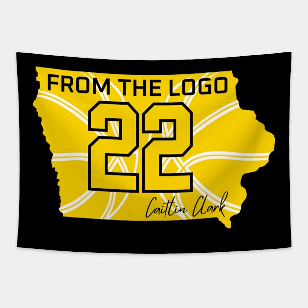 From the logo 22 Caitlin Clark | Iowa Tapestry by thestaroflove