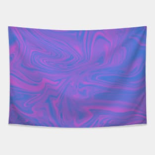 Blue and Purple Liquid marble texture Tapestry