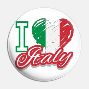 I Love Italy Pin