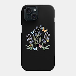 Flowers and butterflies Phone Case