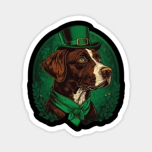 Pointer dog St. Patrick's day Magnet