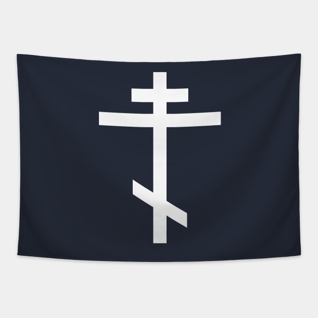 Orthodox cross (white) Tapestry by PabloDeChenez