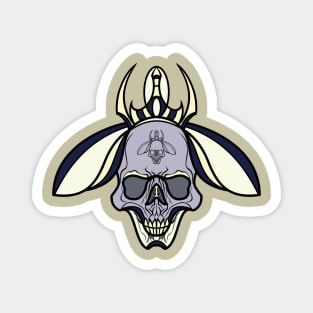 Skull and Beetle Magnet