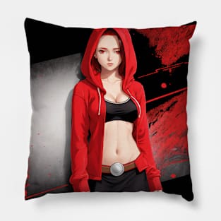 Red Style Graffiti Pillow