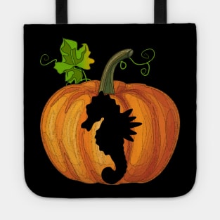 Seahorse in pumpkin Tote