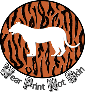 Tiger - Wear Print Not Skin Magnet