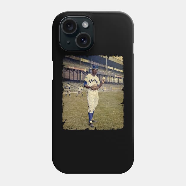 Lou Brock Warming up At The Polo Grounds, 1962 Phone Case by SOEKAMPTI