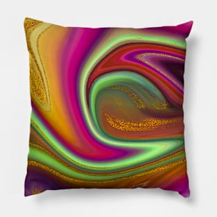 Glitter Liquid Marble 5 Pillow