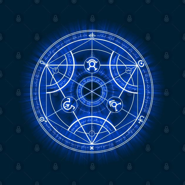 Human Transmutation Circle -blue- by R-evolution_GFX
