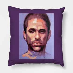 Portrait of Dean ~ oil painting Pillow