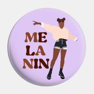 Melanin Black African Girl Woman Pin