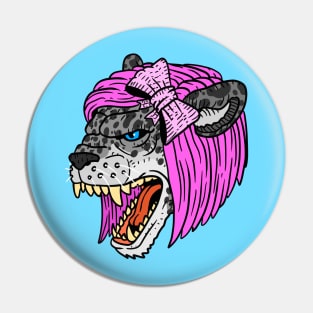 snow leopard. big angry cat lady. powerful woman. Pin