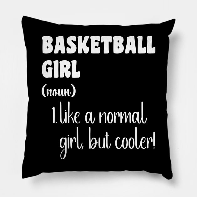 Basketball Girl Pillow by Xtian Dela ✅