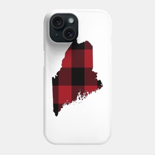 Maine in Red Plaid Phone Case