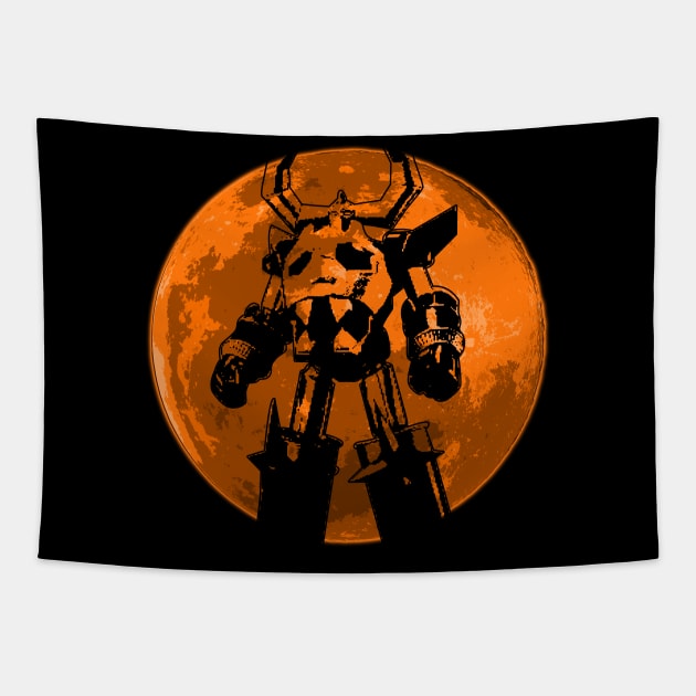 Classic Robot 02 Tapestry by nickbeta