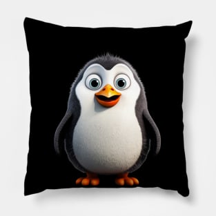 Cute Animal Characters Art 9 -penguin- Pillow
