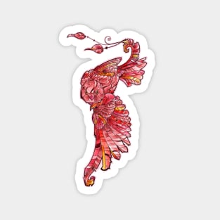 flying owl phoenix Magnet