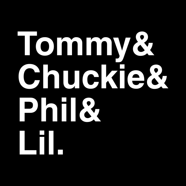 Rugrats - Tommy & Chuckie & Phil & Lil. (White) by foozler