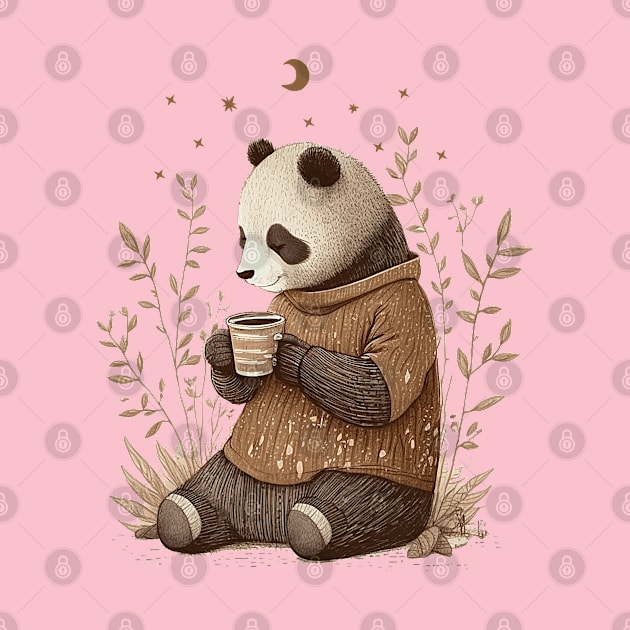 Cute Bear Coffee Lover by GothicDesigns