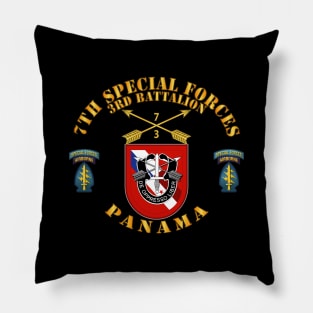 3rd Bn, 7th Special Forces Panama w Flash - SSI Pillow