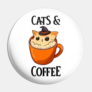 Cats & Coffee | Cat in a Mug Pin