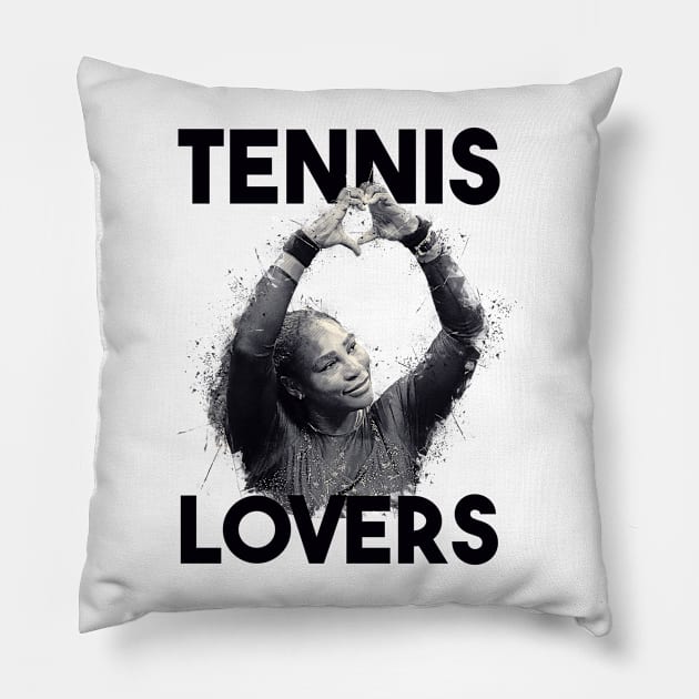 Tennis Lovers Pillow by Yopi