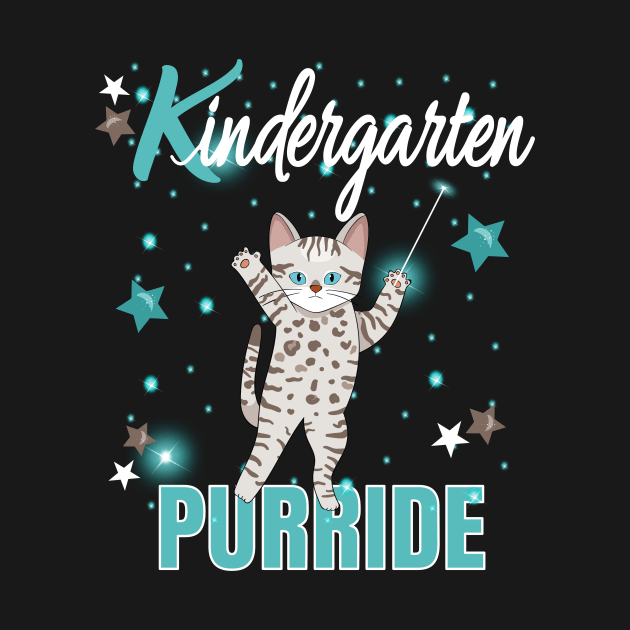 Kindergarten Funny Purride Cute Kitty Teacher Student School by Kimmicsts