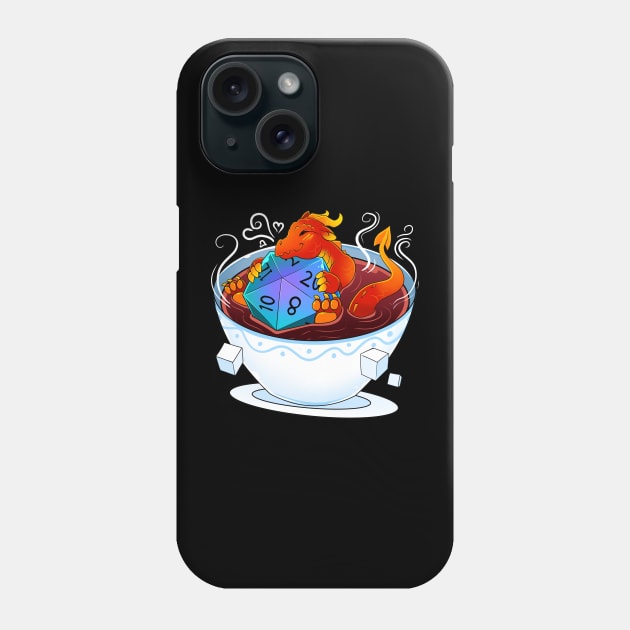 Coffee Dragon Phone Case by TheMightyQ