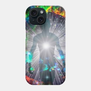 Spirit emerges from fire circle Phone Case