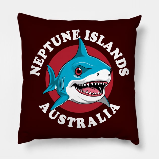 Great White Shark | Neptune Islands Pillow by TMBTM