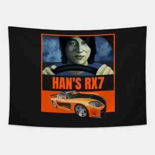 Han's Veilside RX7 ( Fast and Furious ) Tapestry