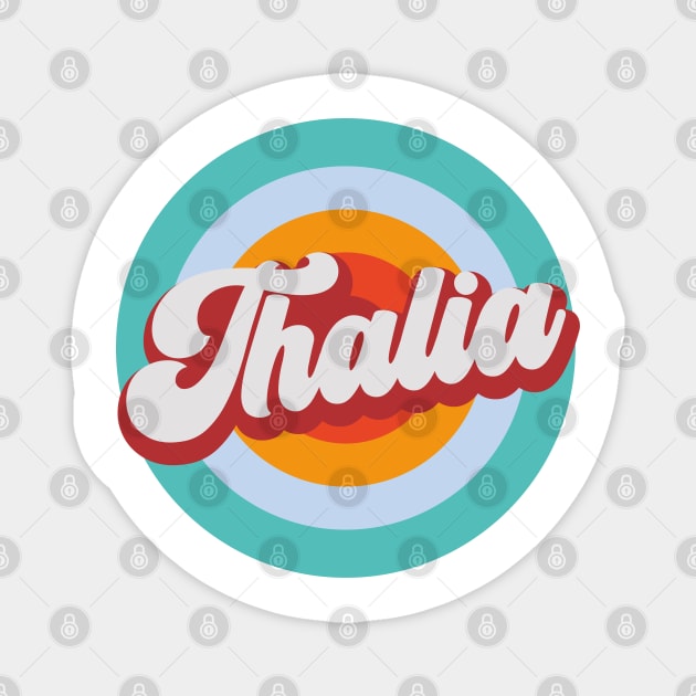 Color Circle With Name Thalia Magnet by Mysimplicity.art