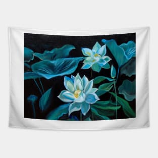 White Lilies Tapestry