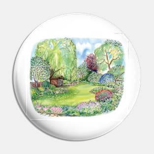 Garden Portrait Pin