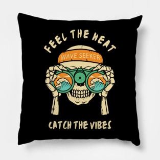 Summer Vibes: Catch the Heat, Feel the Energy Pillow