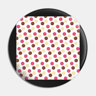 Pink, Brown and yellow dots pattern Pin