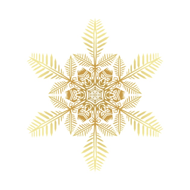 Gold Snowflake by twizzler3b