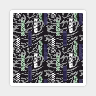 Animal skin pattern.Leopard,zebra,polka dots Magnet