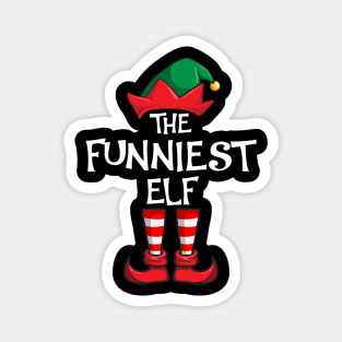 Funniest Elf Matching Family Christmas Magnet