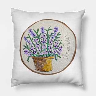 Lavender in Pot Pillow