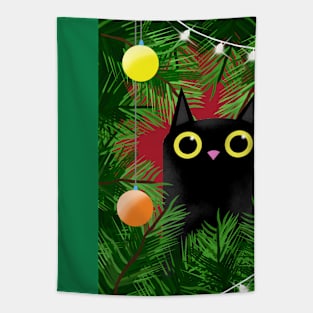 Christmas Cat Tapestry