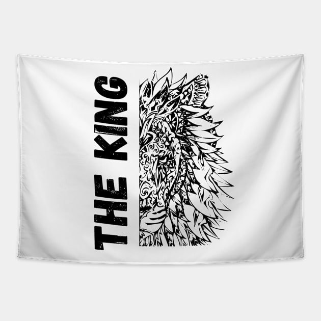 THE KING OF ANIMALS Tapestry by TheChefOf