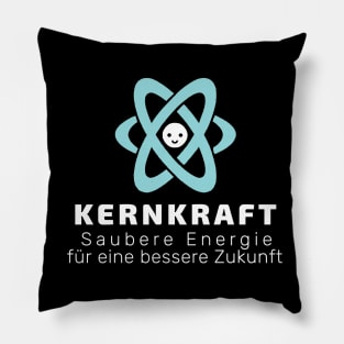 German "NUCLEAR POWER: CLEAN ENERGY FOR A BETTER FUTURE" Pillow