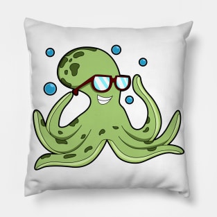 Octopus with Glasses Pillow