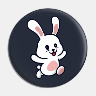 Cute Bunny Cartoon Pin