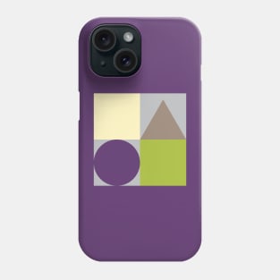 Color Blocks with Basic Shapes Phone Case