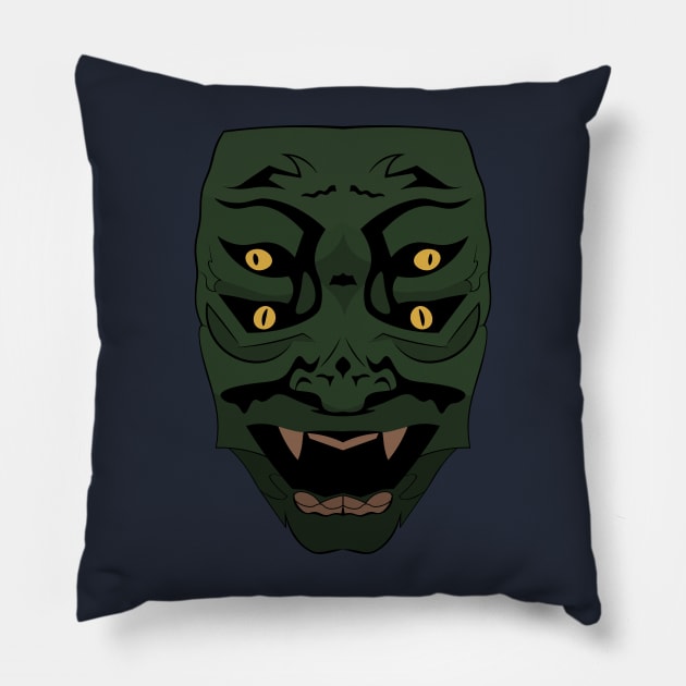 Demon Mask Pillow by LordNeckbeard